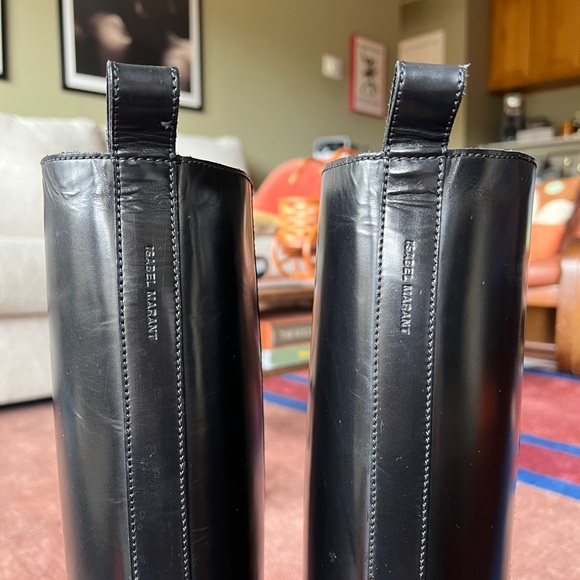 Isabel Marant “Cener” Knee-High Boots - Black - Picture 8 of 11